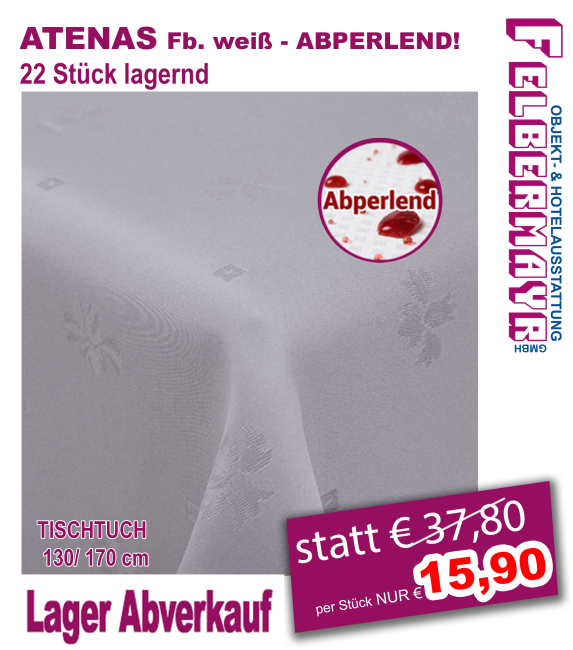 ATENAS Fb. weiß/creme - abperlend!!!